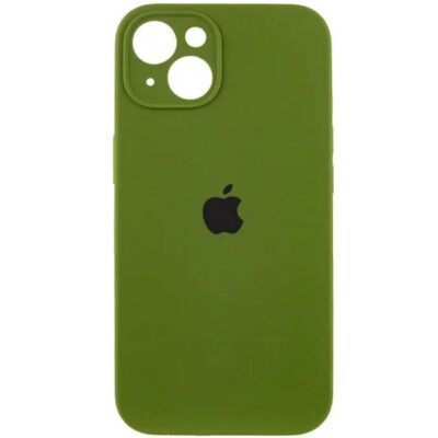 iPhone 16 Plus Silicon Case FULL Camera №64 Olive green