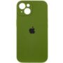 iPhone 16 Plus Silicon Case FULL Camera №64 Olive green