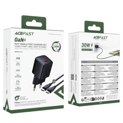 МЗП 1Port Acefast A118 USB-C PD 30W Type-C to Lightning Black