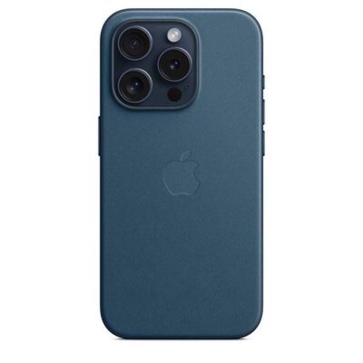 Чохол iPhone 15 Pro FineWoven Pacific Blue