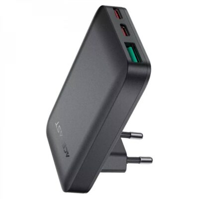 МЗП 3Port Acefast A100 USB+2USB-C PD 65W Black