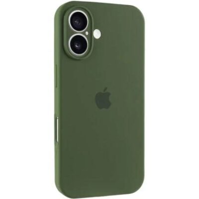 iPhone 16 Silicon Case FULL Camera №64 Olive green