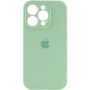 Чехол iPhone 14 Pro Max Silicon Case FULL Camera №46 mint gam