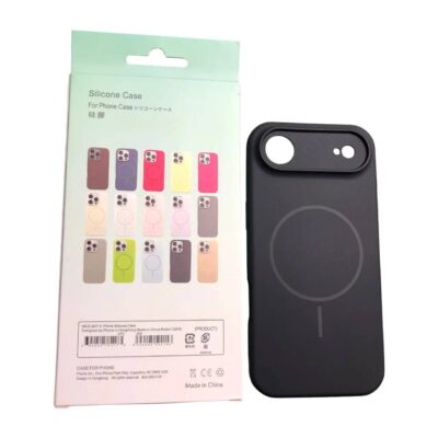Чохол iPhone 17 Air Silicon BEATS with MagSafe №7 Midnight Black