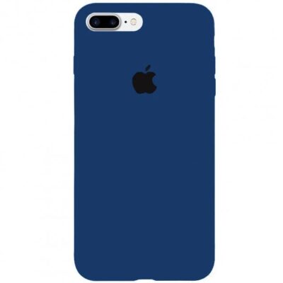 IPhone 8 Plus Silicon Case FULL №49 Navy blue