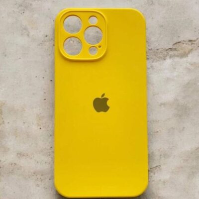 Чохол iPhone 14 Pro Silicon Case FULL Camera №4 yellow