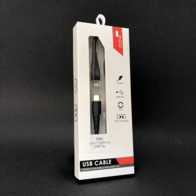 PD Type-C/Lightning 4you Elbe 20W Black