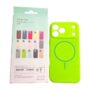 Чохол iPhone 17 Pro Silicon BEATS with MagSafe №13 Neon green