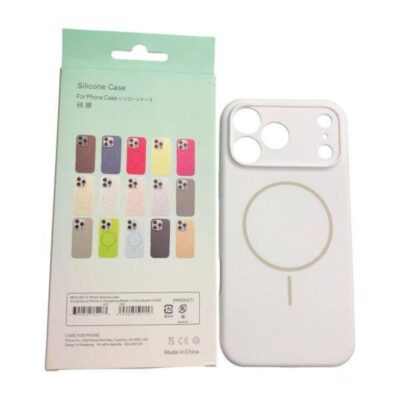 Чохол iPhone 17 Pro Silicon BEATS with MagSafe №4 Snow