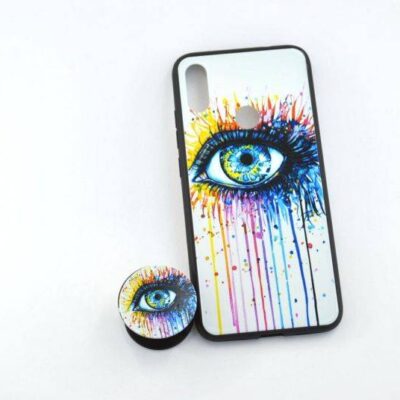 Чехол Redmi 7 Silicon Glass Print+ popsocket