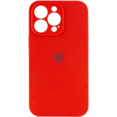 Чохол iPhone 14 Pro Silicon Case FULL Camera №14 Red