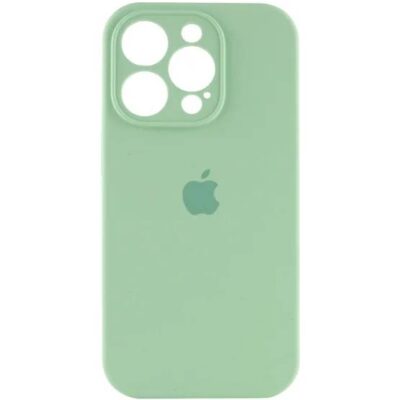 Чохол iPhone 14 Pro Max Silicon Case FULL Camera №17 spring mint