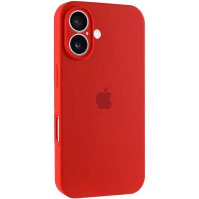 iPhone 16 Plus Silicon Case FULL Camera №14 Red