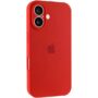 iPhone 16 Plus Silicon Case FULL Camera №14 Red