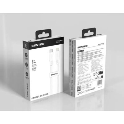 PD Senteo SL-04 Embossed Silicone 30W Type-C to Lightning