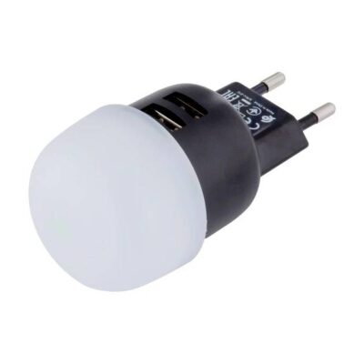 МЗП-USB HOCO C87A 2.4A 2Usb (LED) (2in1)