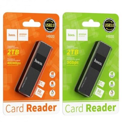 Card Reader 2 in1 Hoco HB20 (USB 3.0) Black