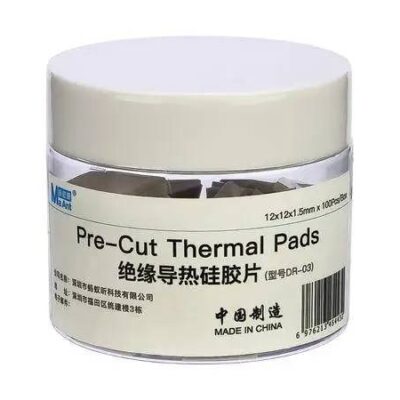 Термопрокладки силіконові MaAnt DR-03 (12x12x1.5мм, 100 шт)