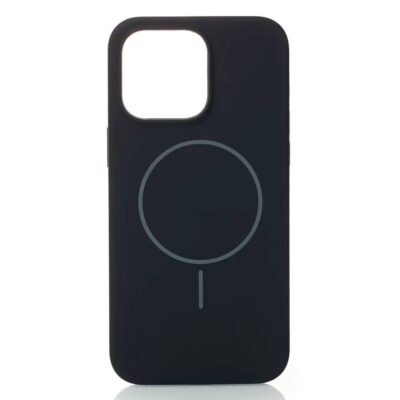 Чохол iPhone 15 Pro Silicon BEATS with MagSafe №7 Midnight Black