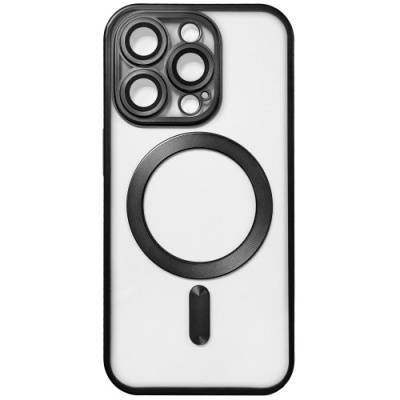 Чохол TPU Metallic Full Camera with Magsafe для Apple iPhone 16 Pro Max (Matte Black)