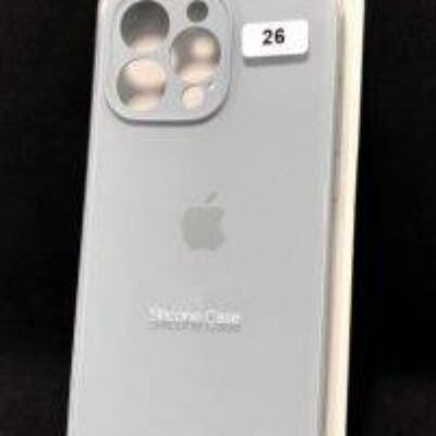 IPhone 15 Pro Max Silicone Case FULL Camera №26 Ash