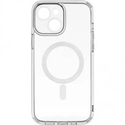 Силіконовий чохол MagSafe Full Camera для Apple iPhone 15 (Прозорий)