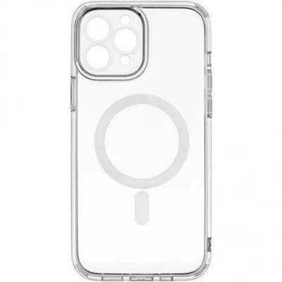 Силіконовий чохол MagSafe Full Camera для Apple iPhone 14 Pro (Прозорий)