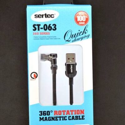Micro USB Sertec ST-063 Magnetic 2.4A 1m Black