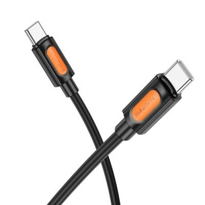 Кабель Borofone BX114 Silicone Type-C – Type-C 60w 1m (Чорний)