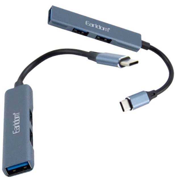 HUB Earldom ET-HUB10 Type-C to 3im1 USB 3.0