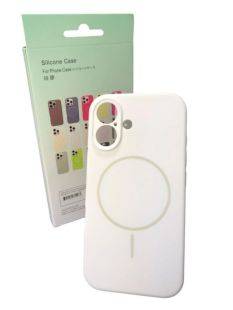 Чохол iPhone 13 Pro Max Silicon BEATS with MagSafe №4 Snow