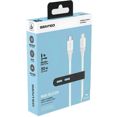 Кабель SENTEO SL-07 30W Type-C to Lightning 1.2m (white)