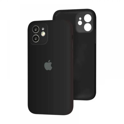 Чохол iPhone 12 Silicon Case FULL Camera №18 Black