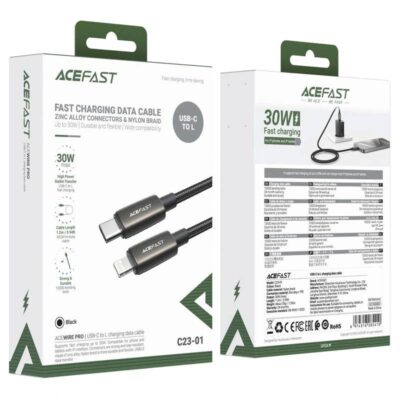 Кабель Acefast C23-01 30W Type-C to Lightning 1.2m