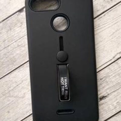 Чохол Redmi 6Pro / Mi A2 Lite Silicon + Plastic Finger Ring Stand black