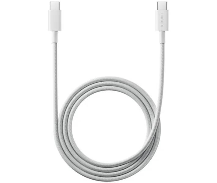 Кабель Xiaomi Braided Type-C-Type-C 6A 120W 1m (BHR087KGL) White