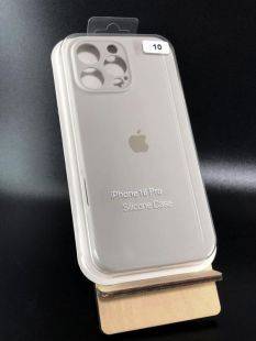 iPhone 16 Pro Silicon Case FULL Camera №10 Stone