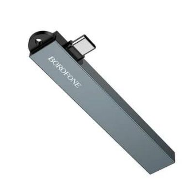 HUB Borofone FH1A 4in1 USB3.0 Type-C (чорний)