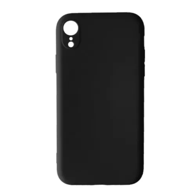 Silicone Case Close Camera (no logo) iPhone XR Black (1)