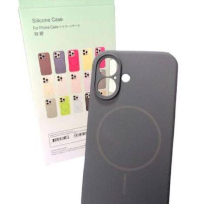 Чохол iPhone 12 Silicon BEATS with MagSafe №12 Graphite Gray