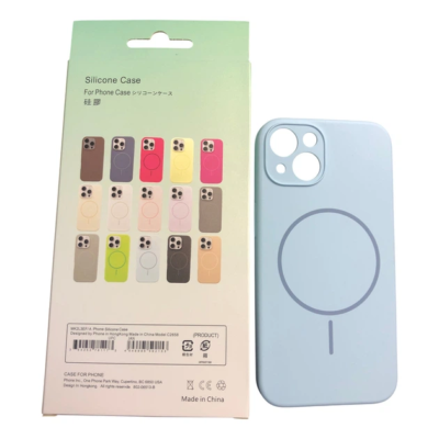 Чохол iPhone 13 Pro Silicon BEATS with MagSafe №1 Light Blue