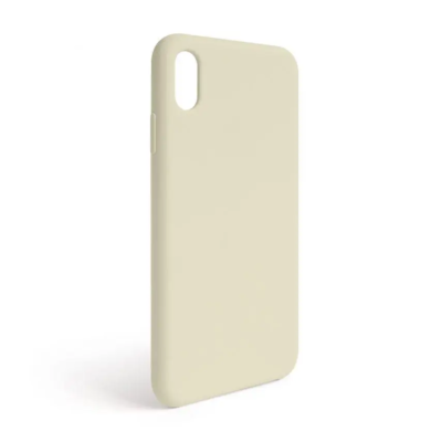 Silicone Case (no logo) iPhone XR Antique White (10)