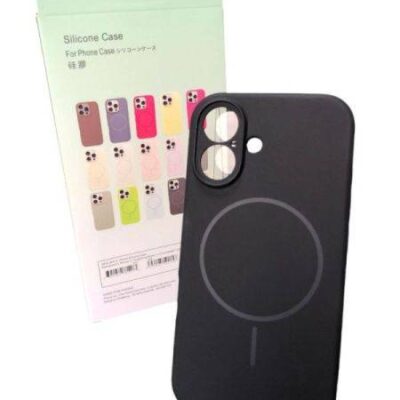Чохол iPhone 14 Pro Max Silicon BEATS with MagSafe №7 Midnight Black